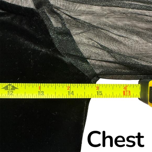 Carmin Black Whimsygoth Sheer Supported Torso M Women Gothic Punk Grunge Style - Picture 8 of 10